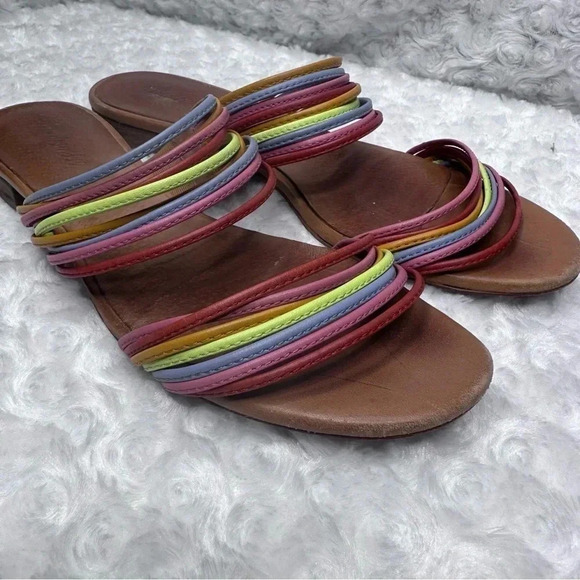 Madewell The Meg Leather Slide Sandals Size 9.5 - Picture 3 of 7